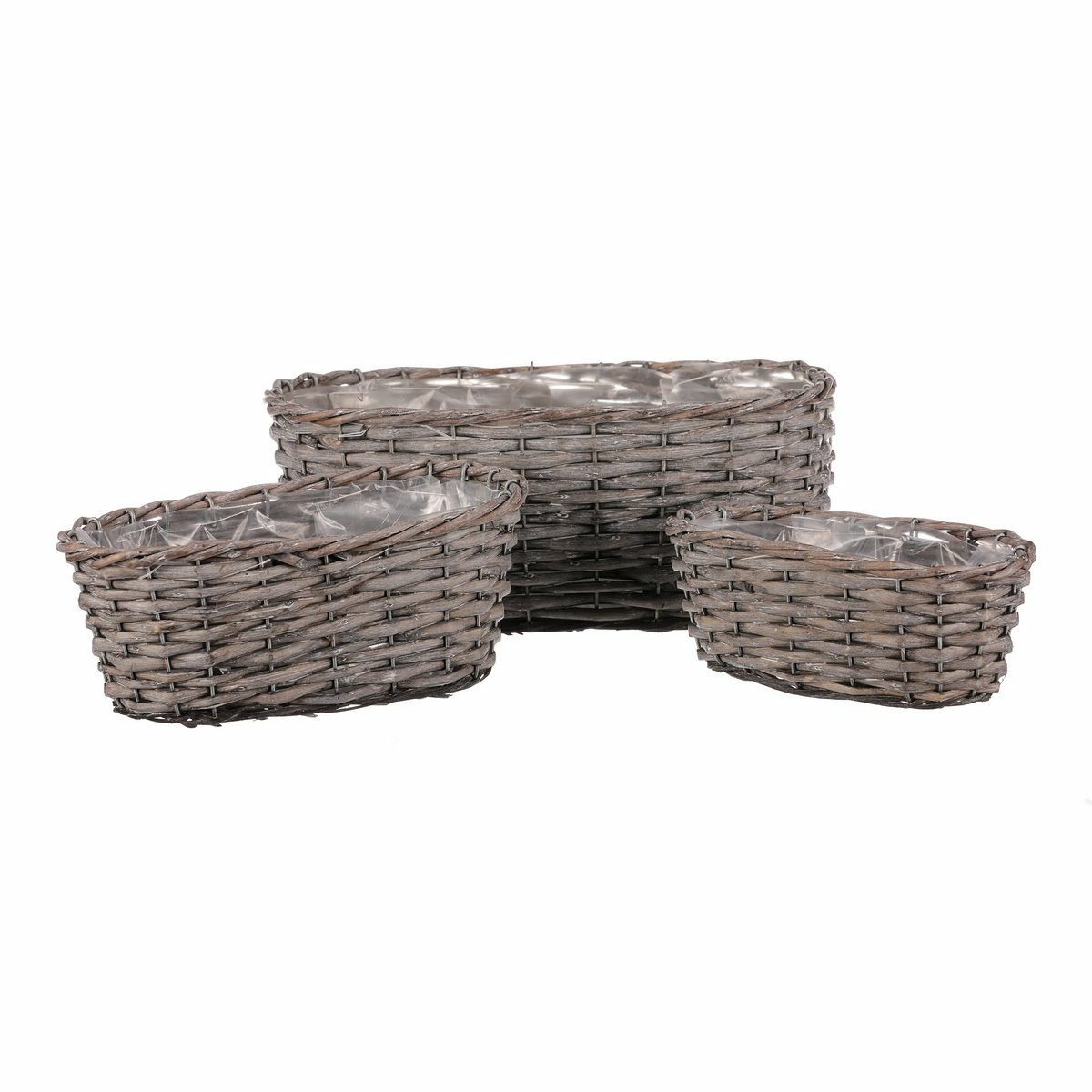 Súprava prútených obalov na oválne truhlíky Sven 3 ks