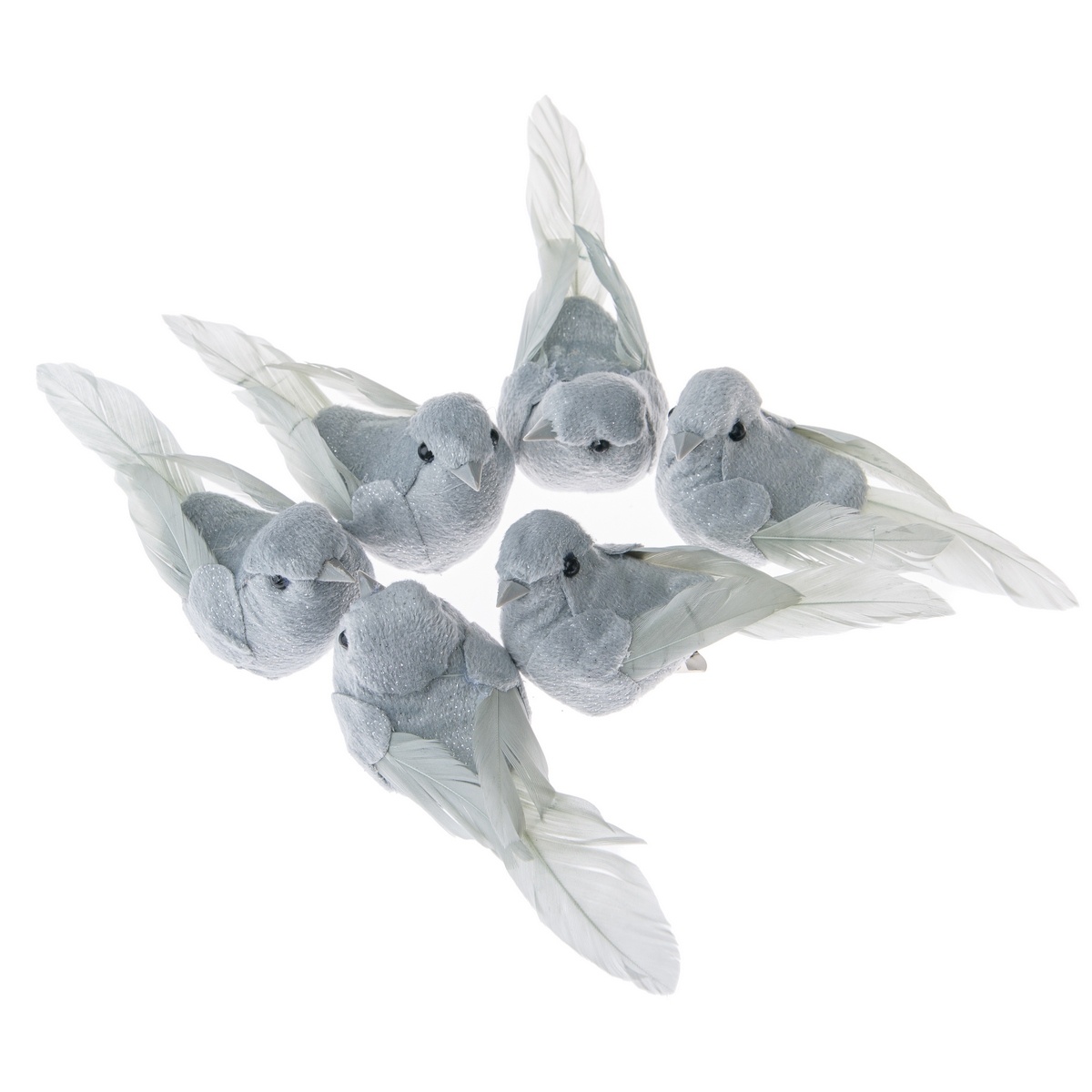 Súprava sivch vtáčikov s klipom