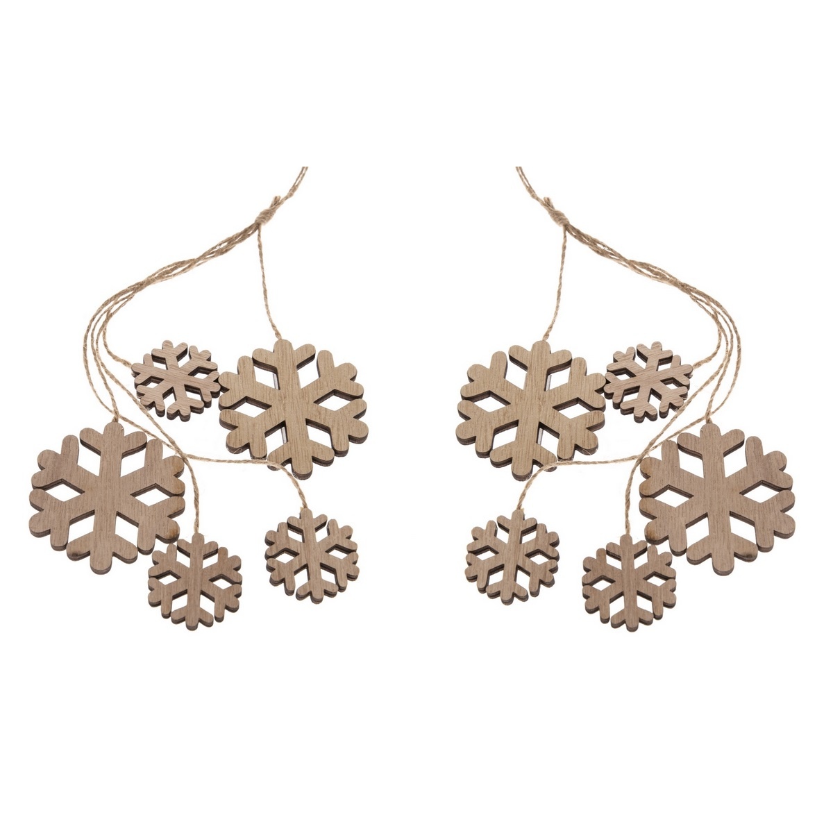 Súprava vianočných drevených ozdôb Copolino 2 ks