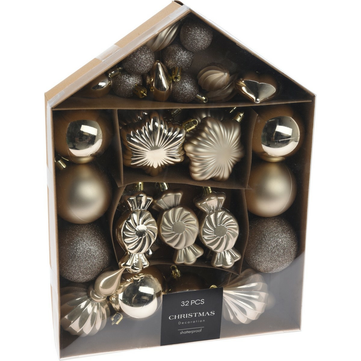 Súprava vianočných ozdôb Festive zlatá