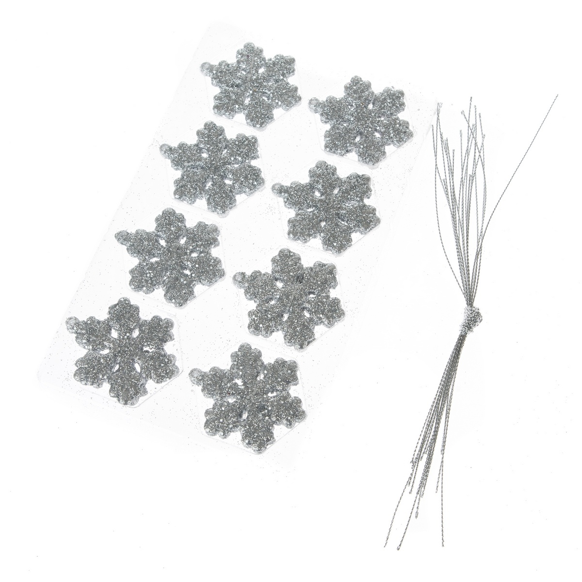 Súprava vianočných ozdôb Glitter flakes 16 ks