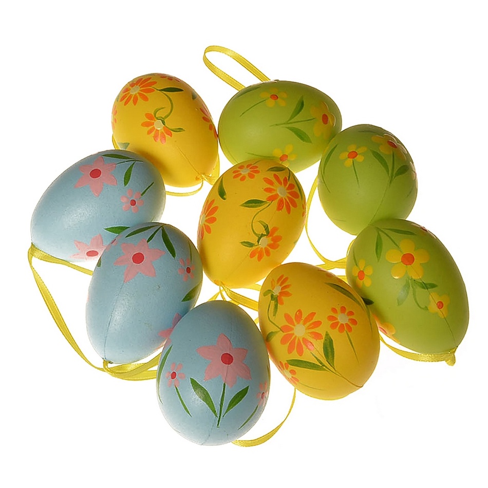 Súprava vonkajších závesných vajíčok v. 5 cm Súprava vonkajších závesných vajíčok v. 5 cm