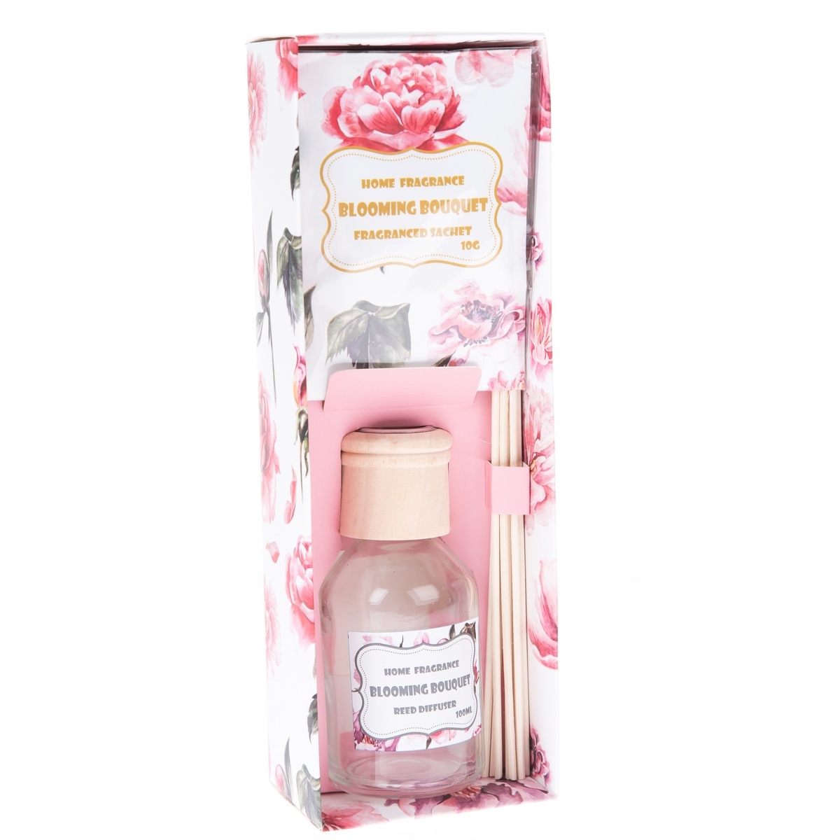 Súprava vonného difuzéra a vonného vrecka Rozkvitnutá kytica Súprava vonného difuzéra a vonného vrecka Rozkvitnutá kytica