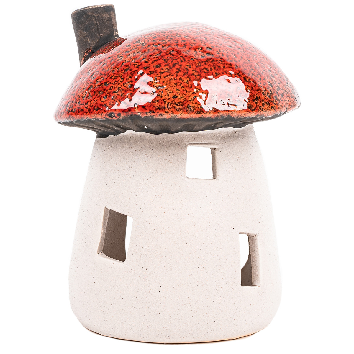 Svietnik na čajovú sviečku Hríbový domček Svietnik na čajovú sviečku Hríbový domček