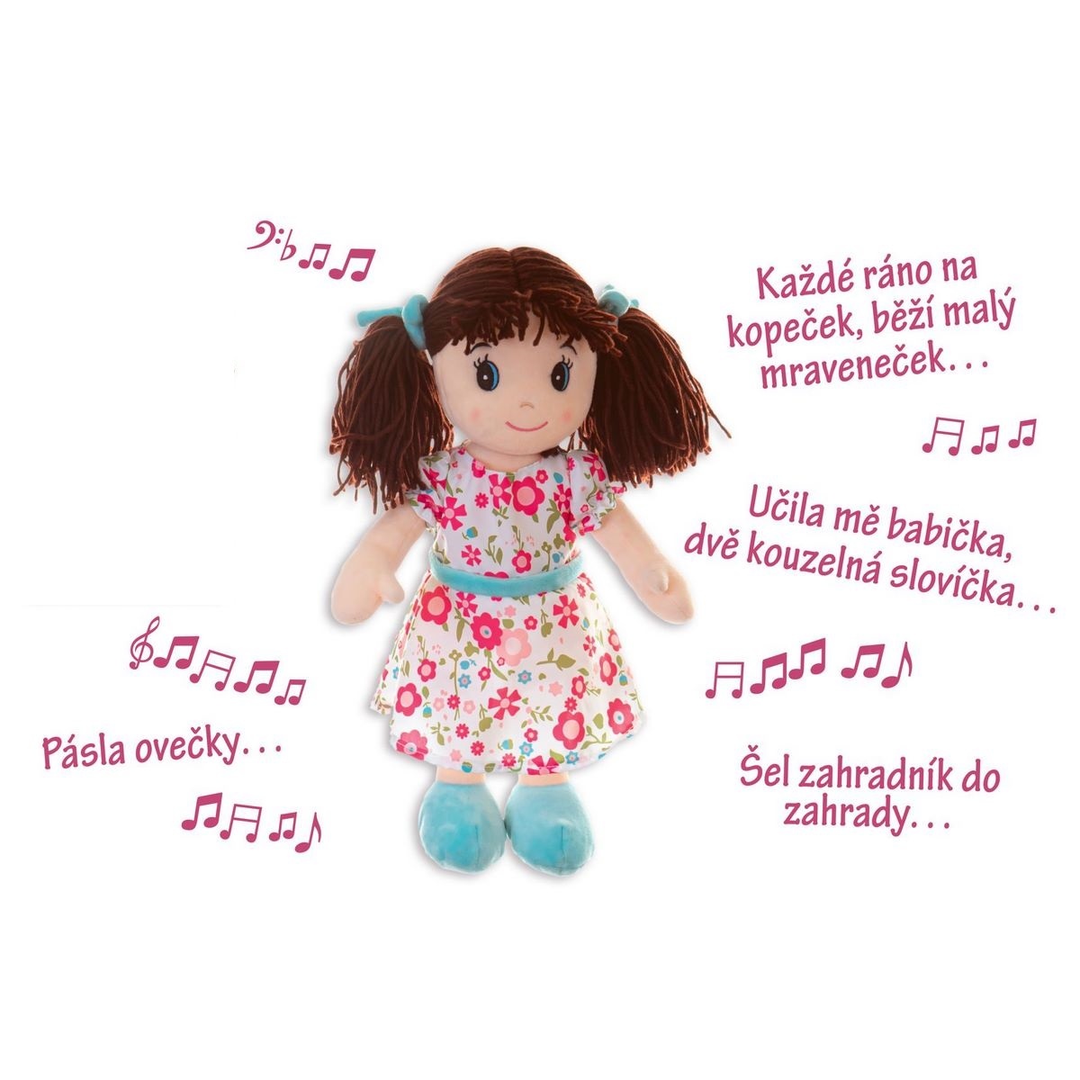 Teddies Bábika Ema plyš 40 cm so zvukom Teddies Bábika Ema plyš 40 cm so zvukom
