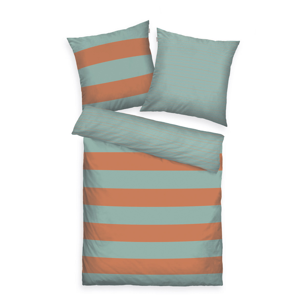 Tom Tailor Bavlnené obliečky Warm Coral & Fresh Sage Tom Tailor Bavlnené obliečky Warm Coral & Fresh Sage