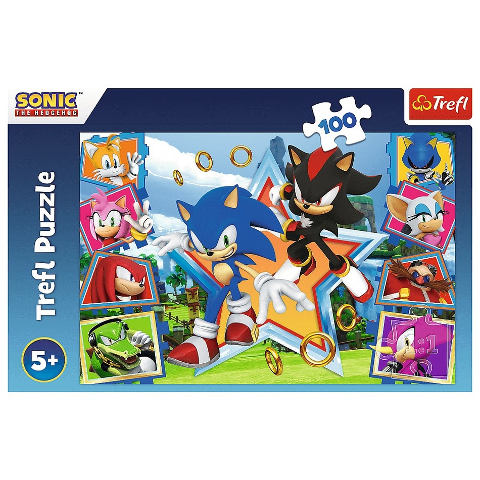 Trefl Puzzle Sonic Zoznámte sa s ježkom Trefl Puzzle Sonic Zoznámte sa s ježkom