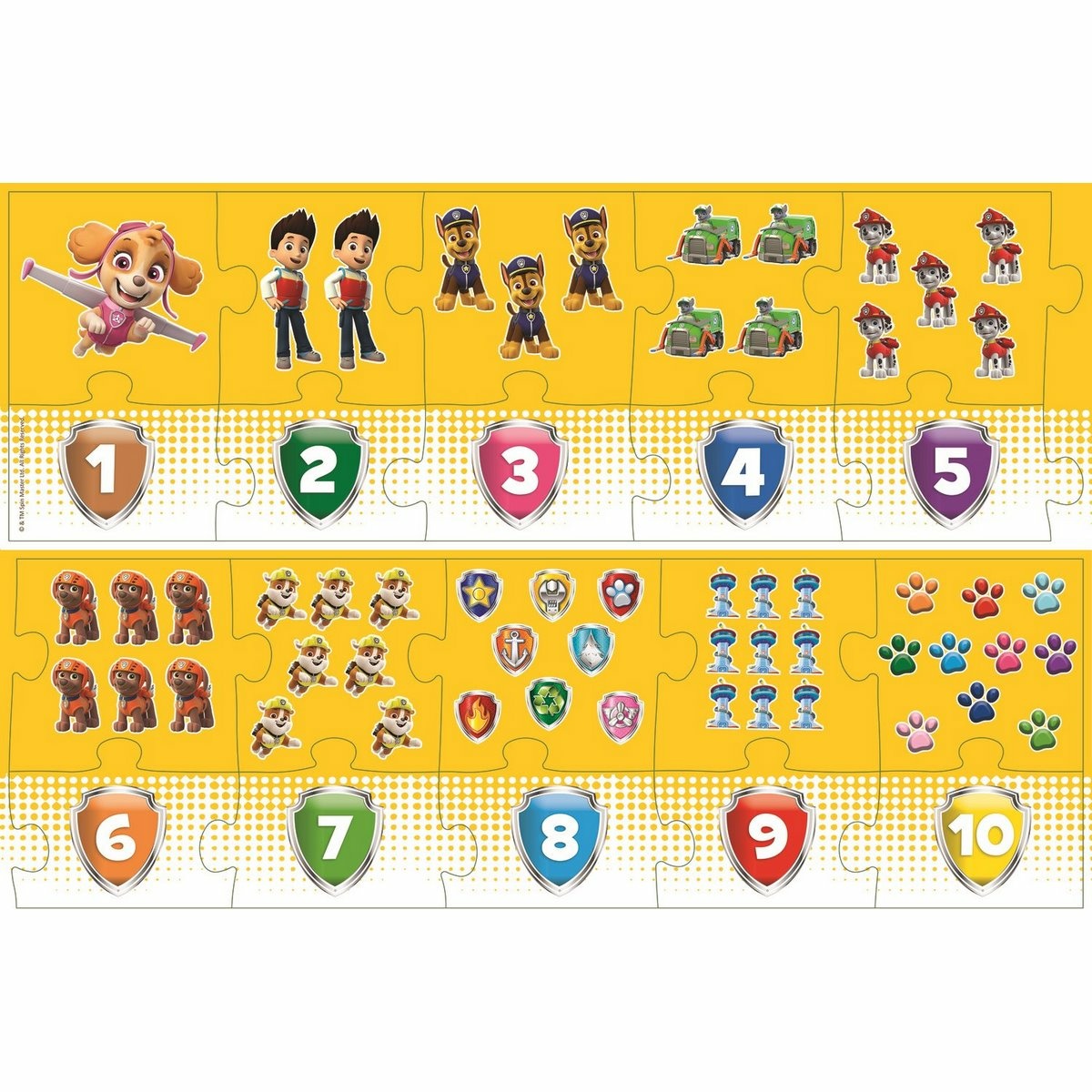 TREFL Vzdělávací Čísla Tlapková patrola 20 dielov