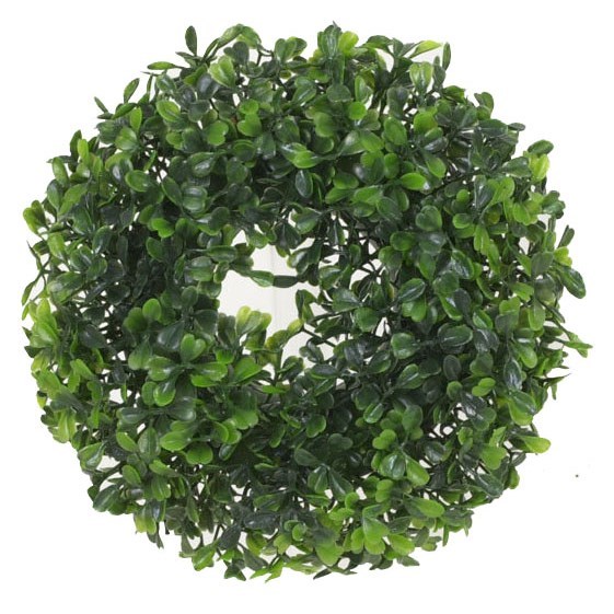 Umelý veniec Lístky zelená Umelý veniec Lístky zelená