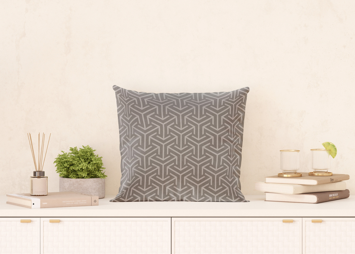 AG Art Vankúšik Abstrakcia sivá