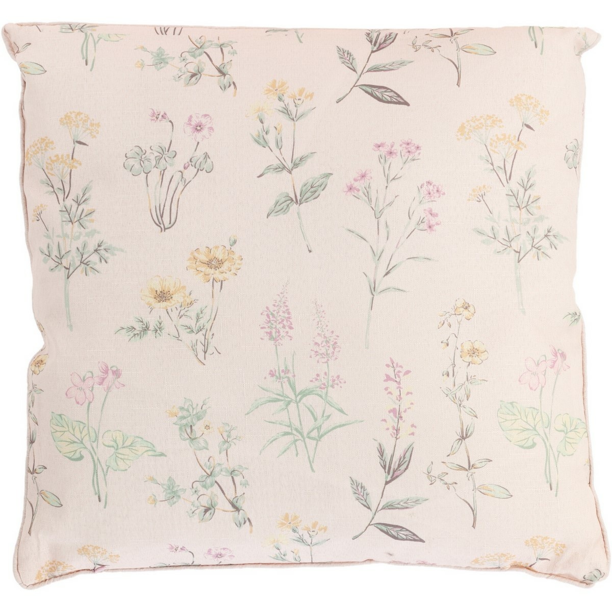 Vankúš Kvety svetlobéžová