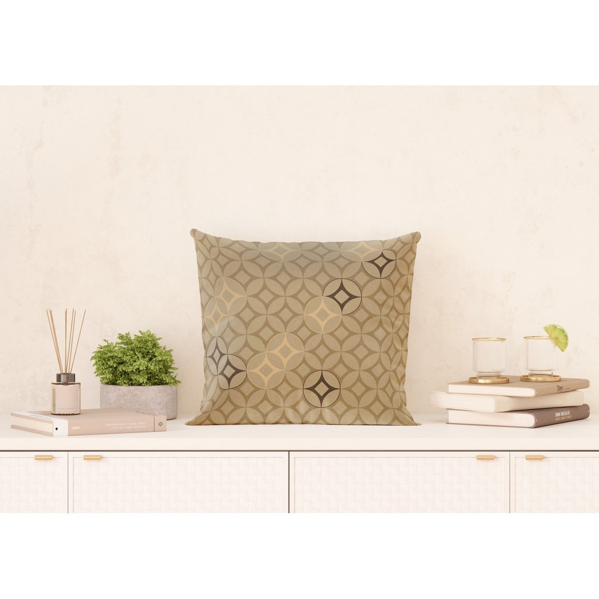 AG Art Vankúšik Abstrakcia hnedá