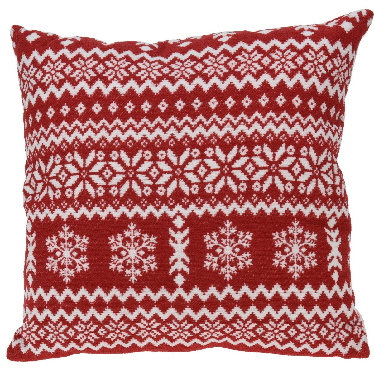 Vankúšik Nordic pattern červená