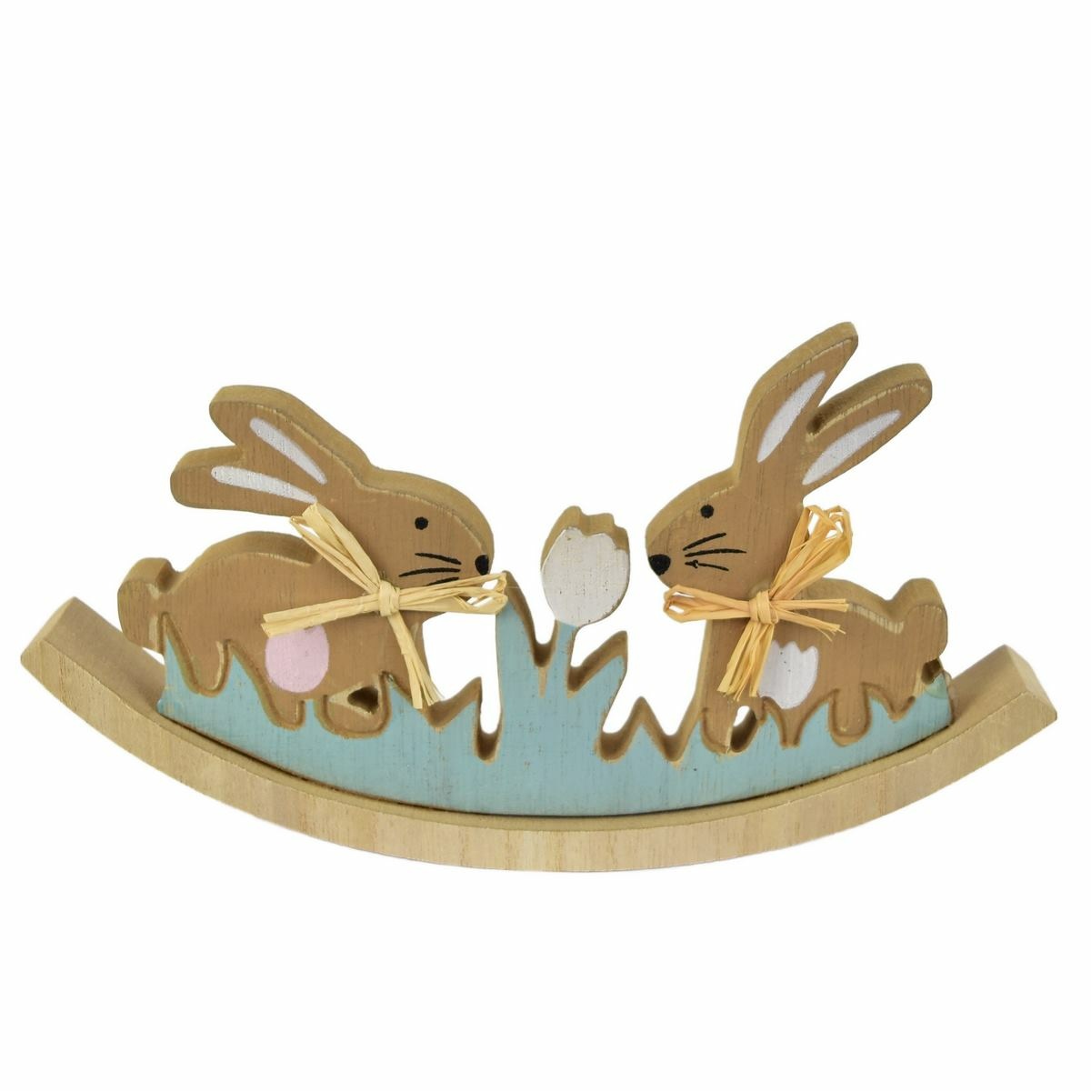 Veľkonočné dekorácie Hojdačka so zajačikmi