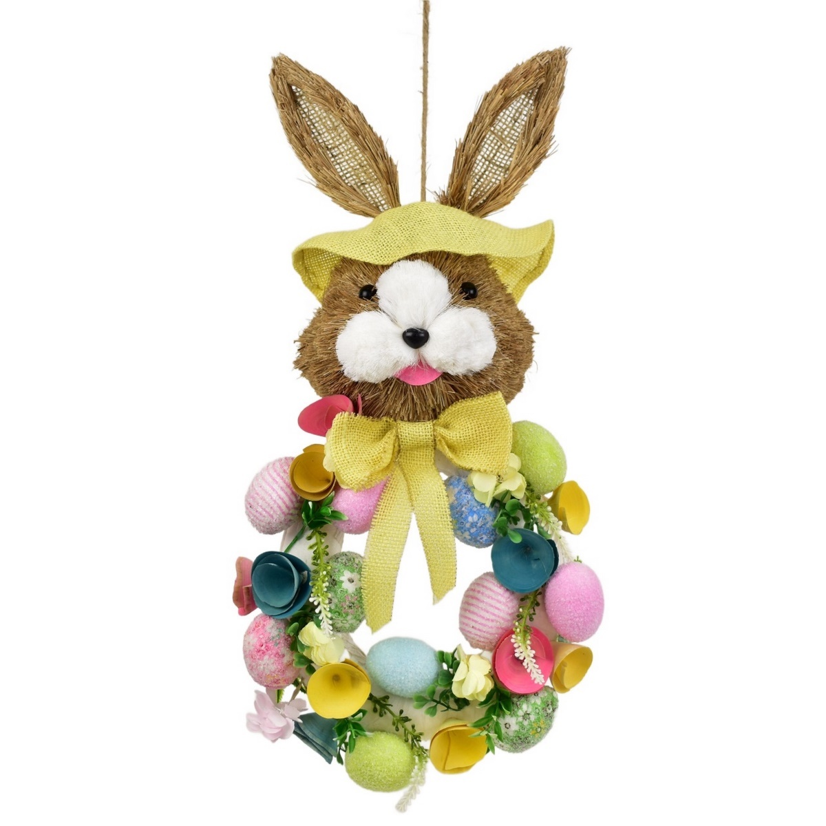 Veľkonočný venček so zajačikom na zavesenie