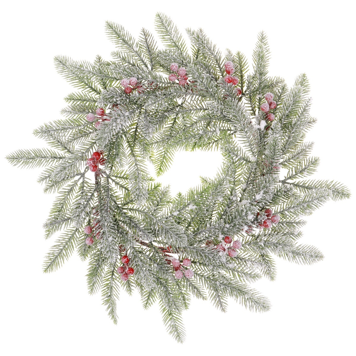 Veľký srienistý veniec s červenými bobuľami