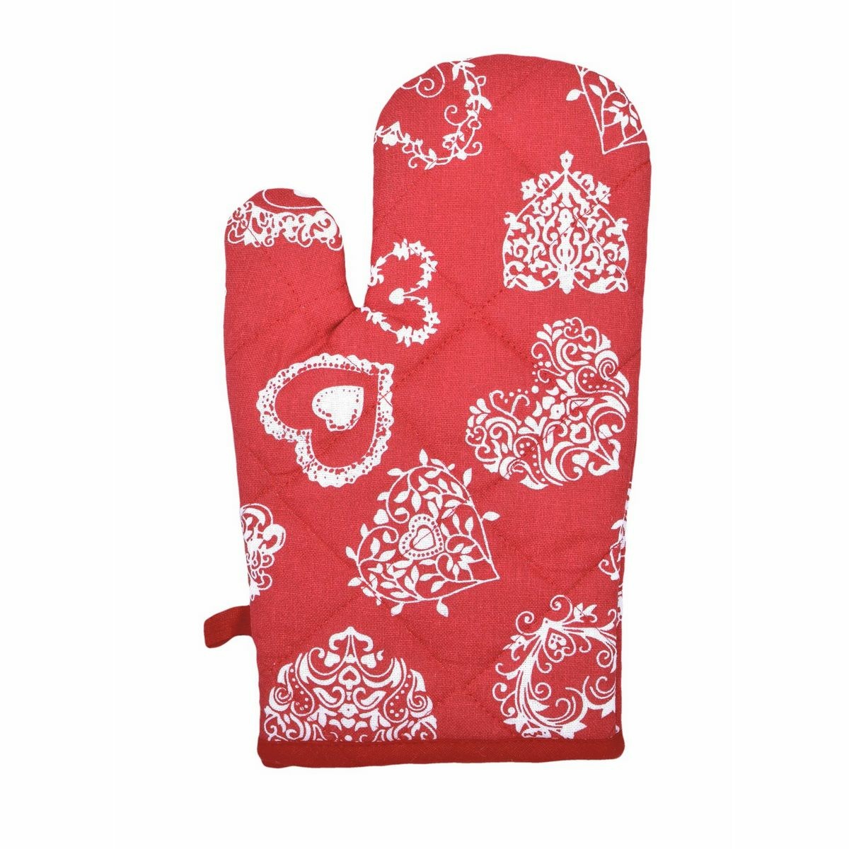 Forbyt Vianočná Kuchynská chňapka Srdce červená Forbyt Vianočná Kuchynská chňapka Srdce červená