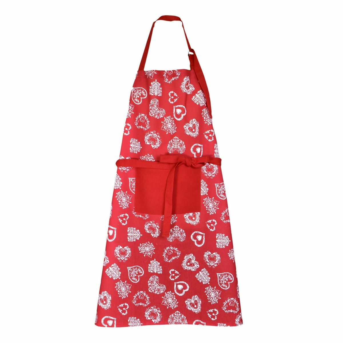 Forbyt Vianočná Kuchynská zástera Vločky červená Forbyt Vianočná Kuchynská zástera Vločky červená