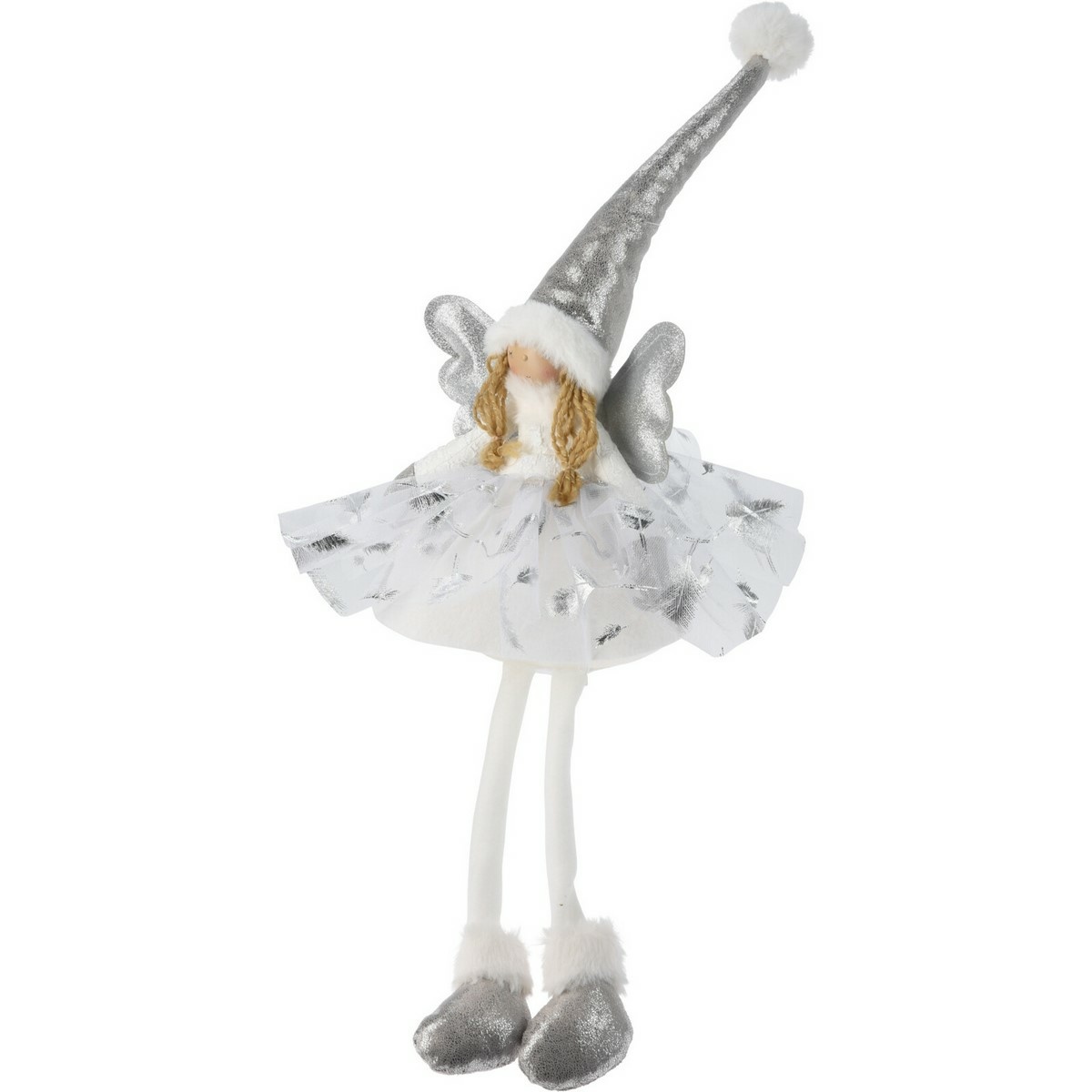 Vianočná dekorácia Anjel dievča sediace LED