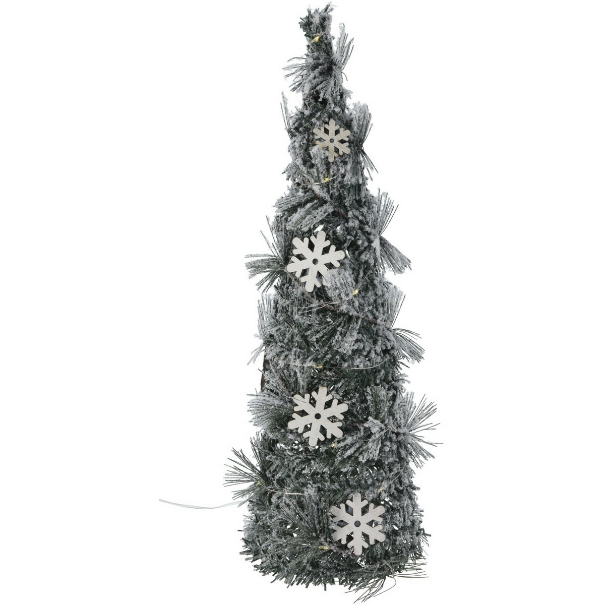 Vianočná dekorácia Kužeľ so snehom LED