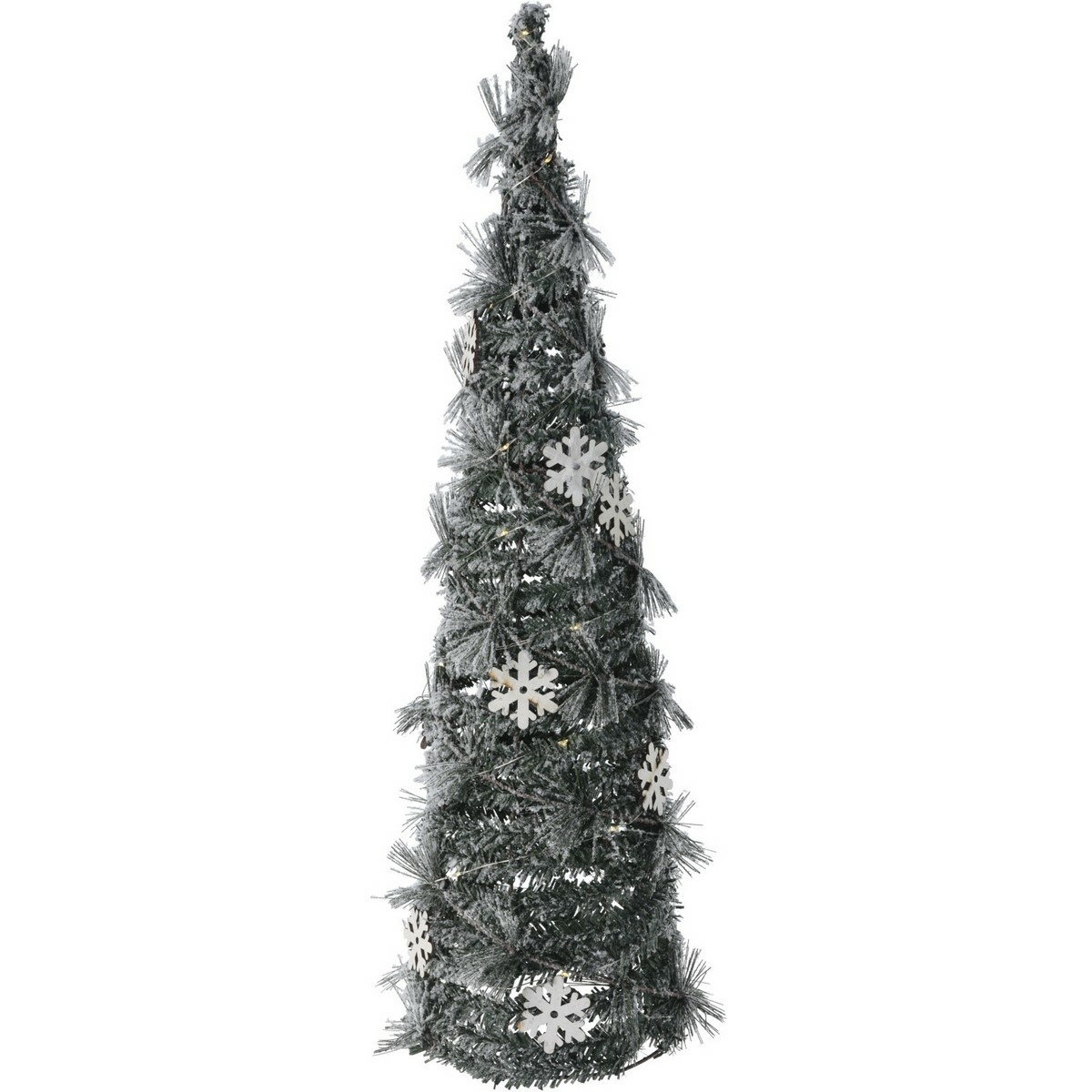 Vianočná dekorácia Kužeľ so snehom LED