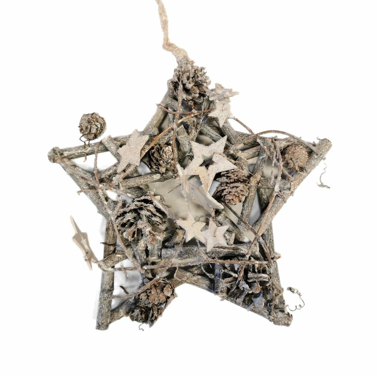 Vianočná drevený hviezda Whitewood