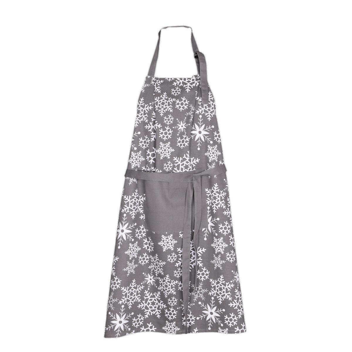 Forbyt Vianočná kuchynská zástera Vločky sivá Forbyt Vianočná kuchynská zástera Vločky sivá