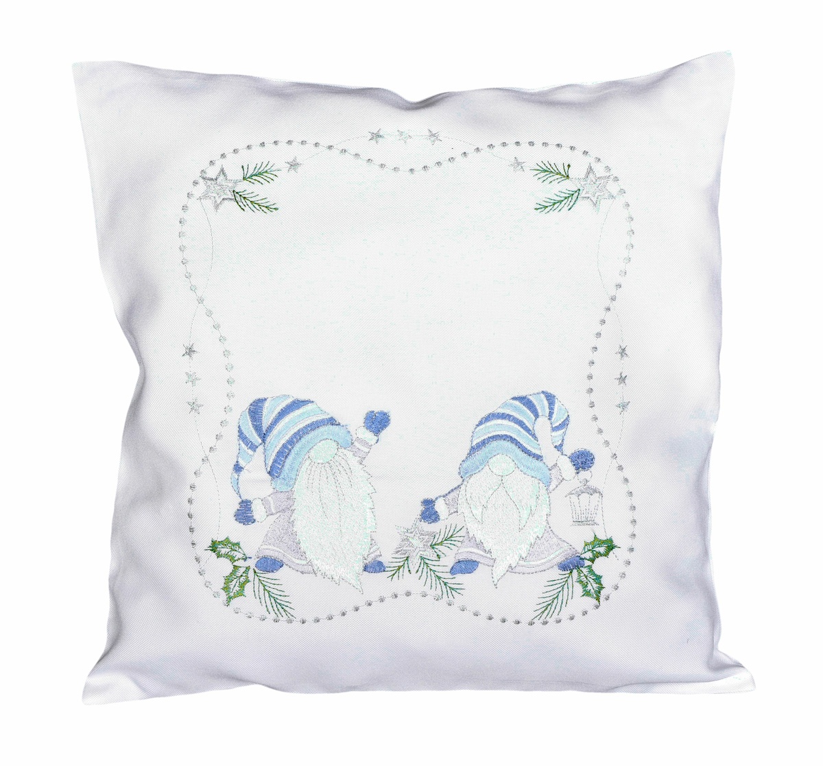 Forbyt Vianočná obliečka na vankúšik Škriatok modrá Forbyt Vianočná obliečka na vankúšik Škriatok modrá