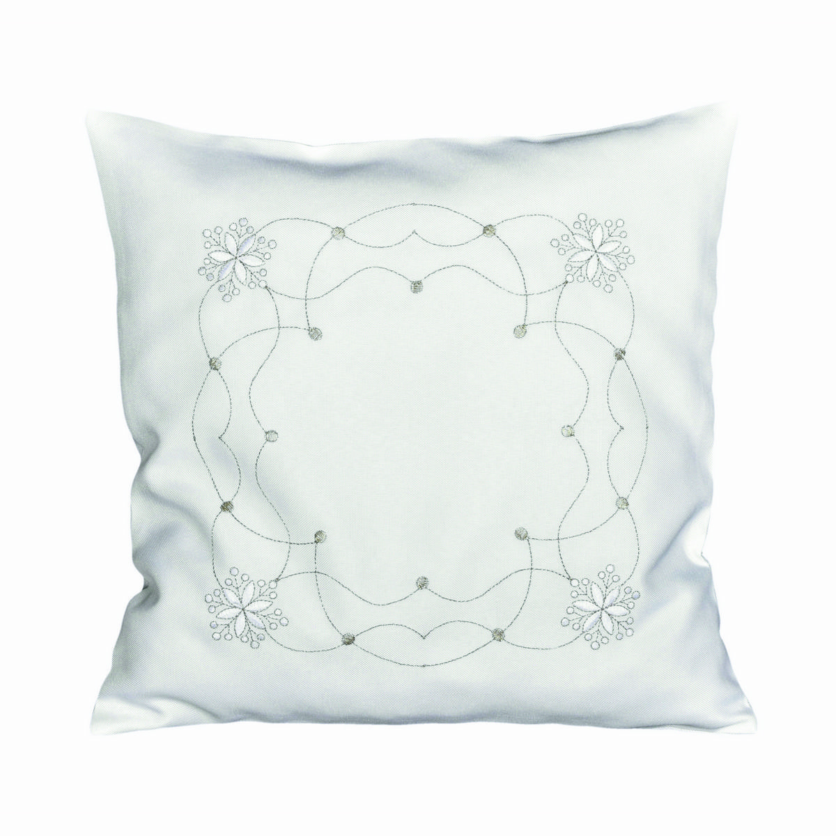 Forbyt Vianočná obliečka na vankúšik Vločky ecru Forbyt Vianočná obliečka na vankúšik Vločky ecru