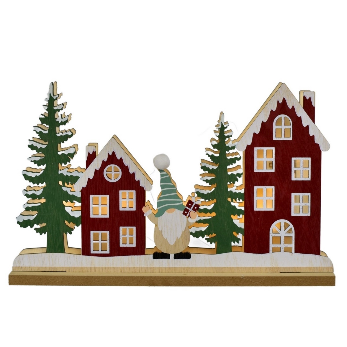 Vianočná svetelná dekorácia Domčeky