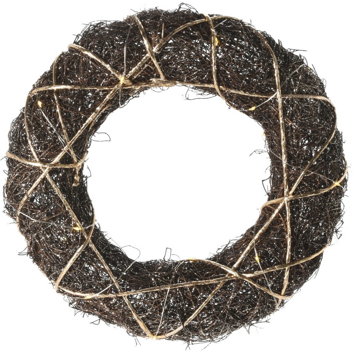 Vianočný LED veniec Browee tmavohnedá