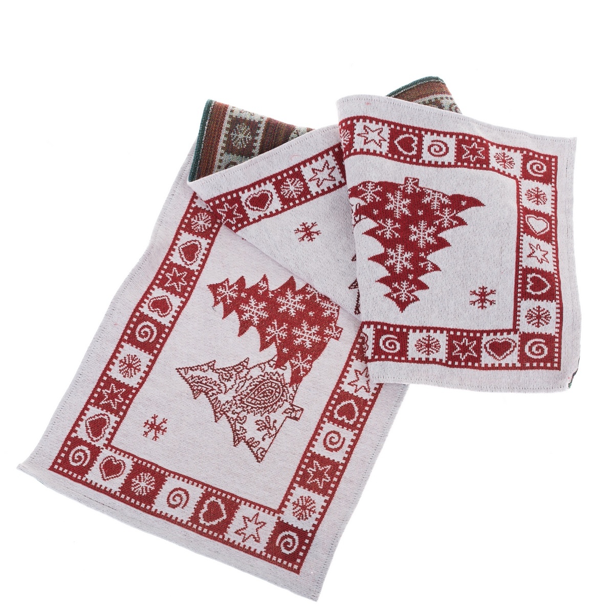 Vianočný behúň Holly Christmas biela