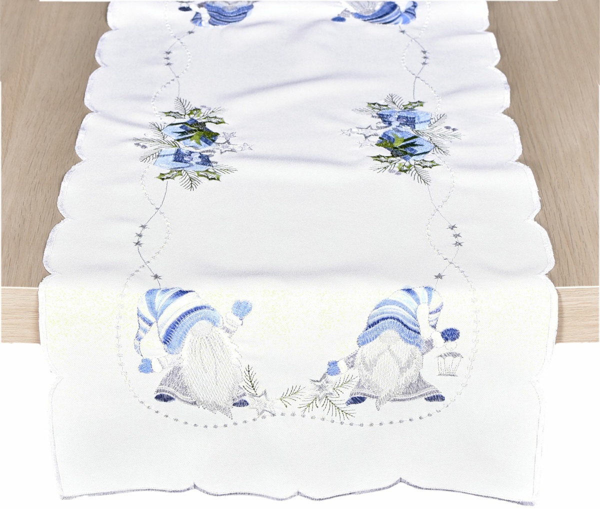 Forbyt Vianočný behúň Škriatok modrá