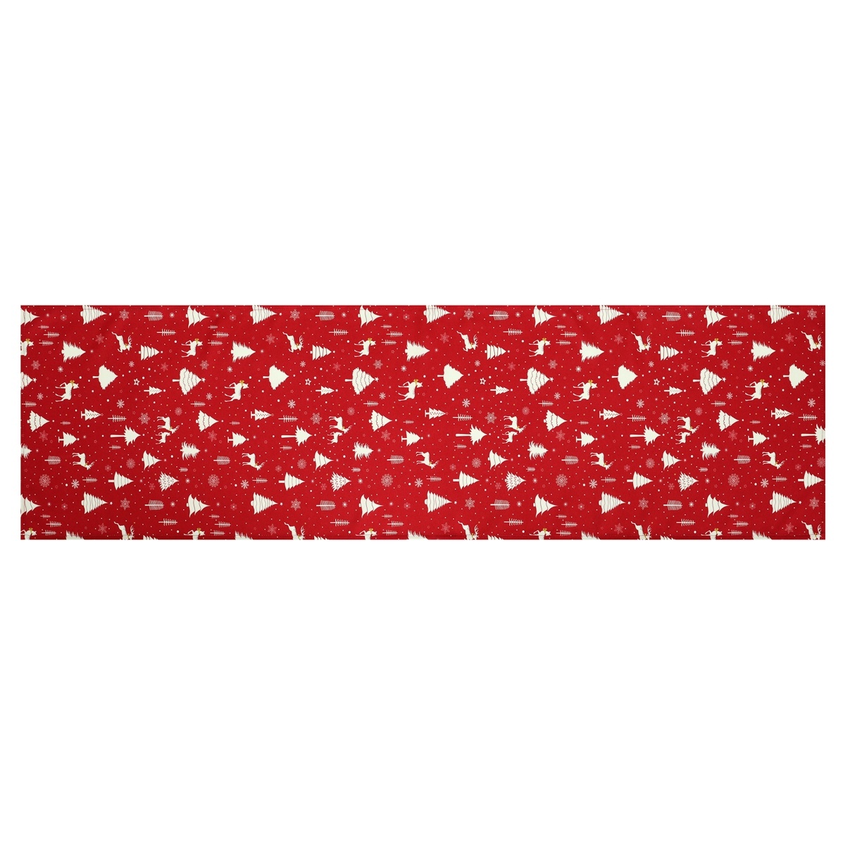 Behúň červený - vianočný vzor