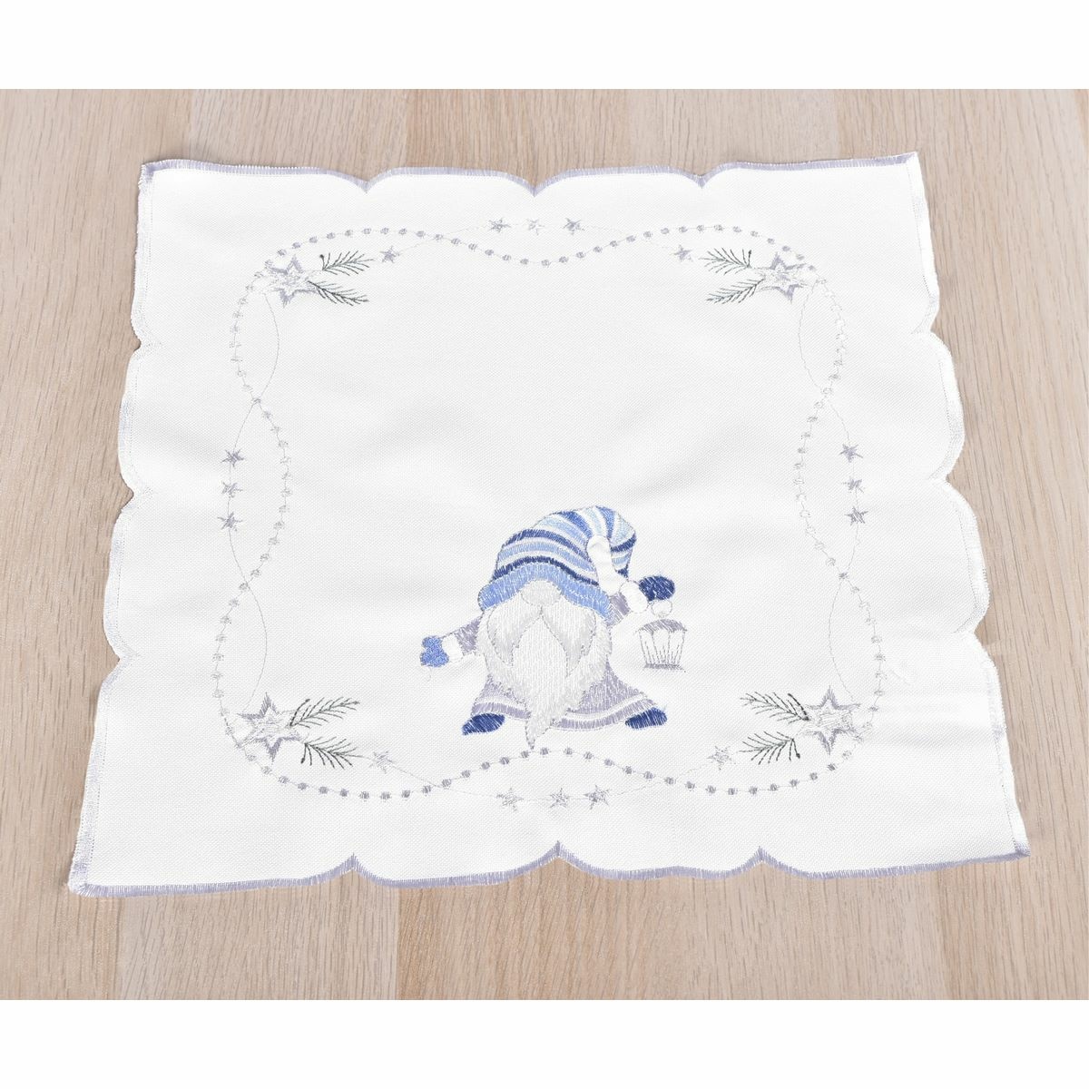 Forbyt Vianočný obrus Škriatok modrá