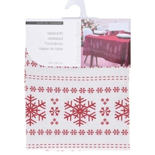 Vianočný obrus Snowflake II biela