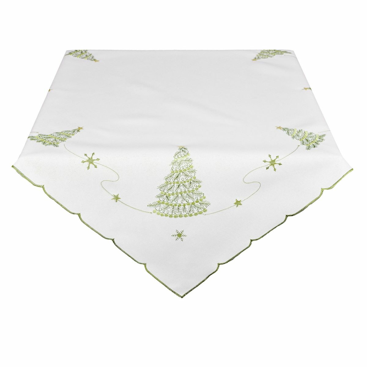 Forbyt Vianočný obrus Stromček bielo-zelená Forbyt Vianočný obrus Stromček bielo-zelená