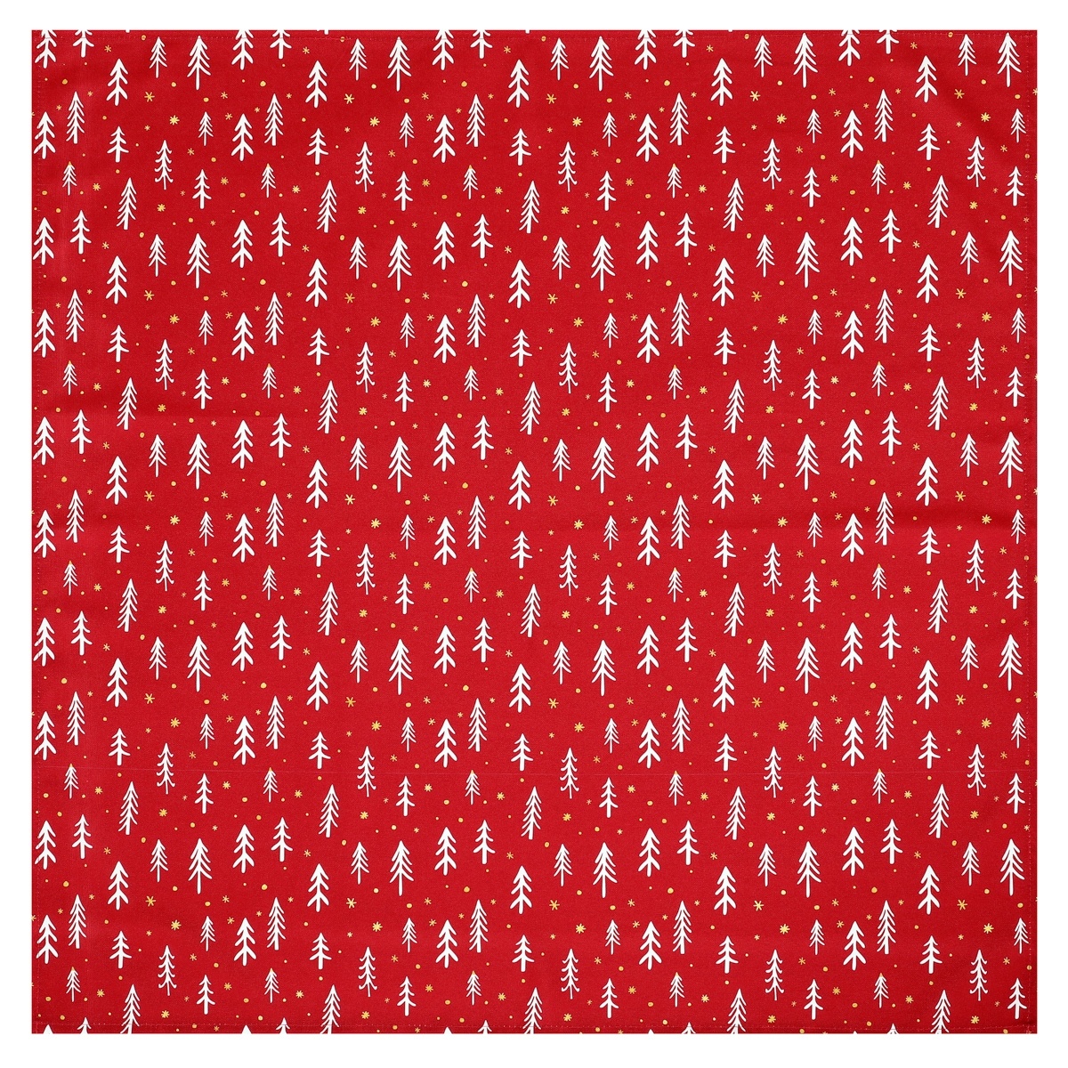 Obrus ​​červený - vianočný vzor