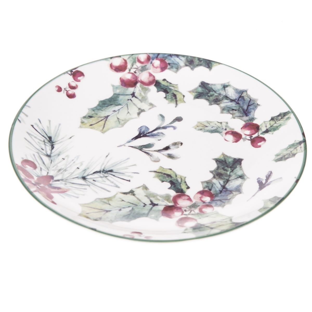 Vianočný porcelánový dezertný tanier Needles