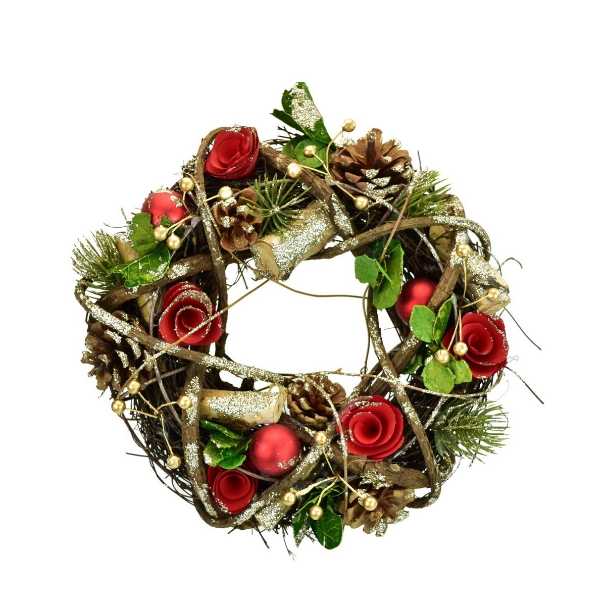 Vianočný ratanový veniec Gladys