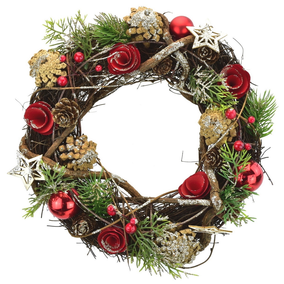 Vianočný ratanový veniec Rosso Vianočný ratanový veniec Rosso