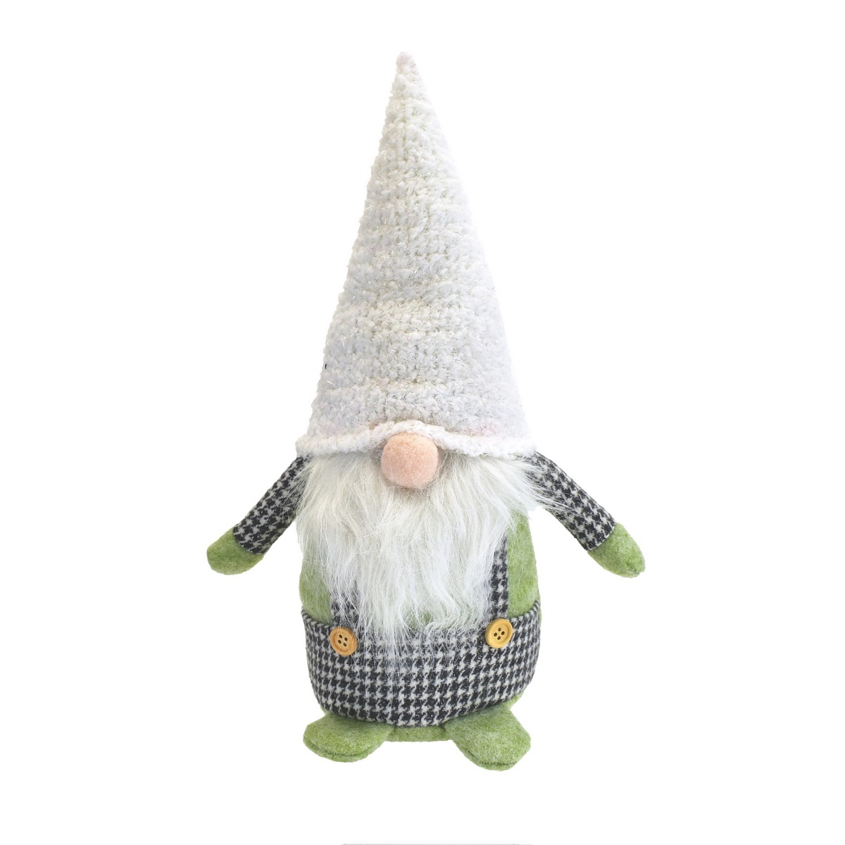 Vianočný škriatok s bielou čiapkou