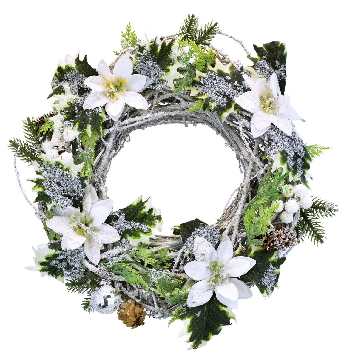 Vianočný veniec Poinsettia