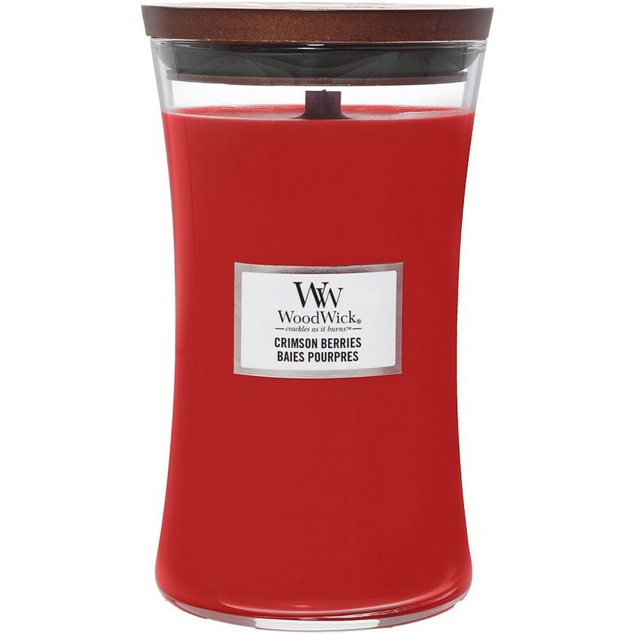 WoodWick vonná sviečka veľká váza Crimson Berries WoodWick vonná sviečka veľká váza Crimson Berries