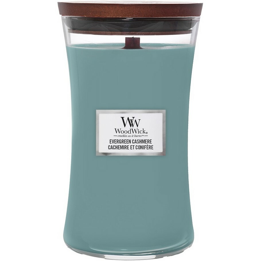 WoodWick vonná sviečka veľká váza EvergreenCashmere WoodWick vonná sviečka veľká váza EvergreenCashmere