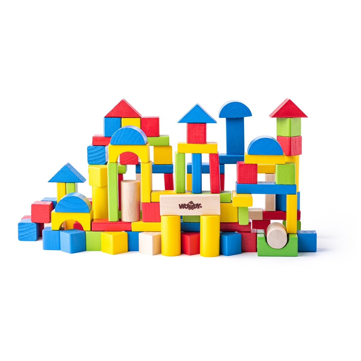 Woody Stavebnica Kocky 100dielov Woody Stavebnica Kocky 100dielov