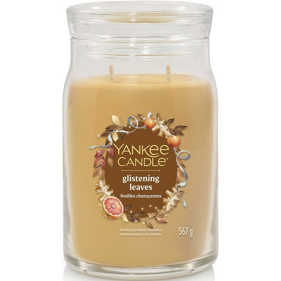 Yankee Candle Signature Glistening Leaves Veľkávonná sviečka Yankee Candle Signature Glistening Leaves Veľkávonná sviečka
