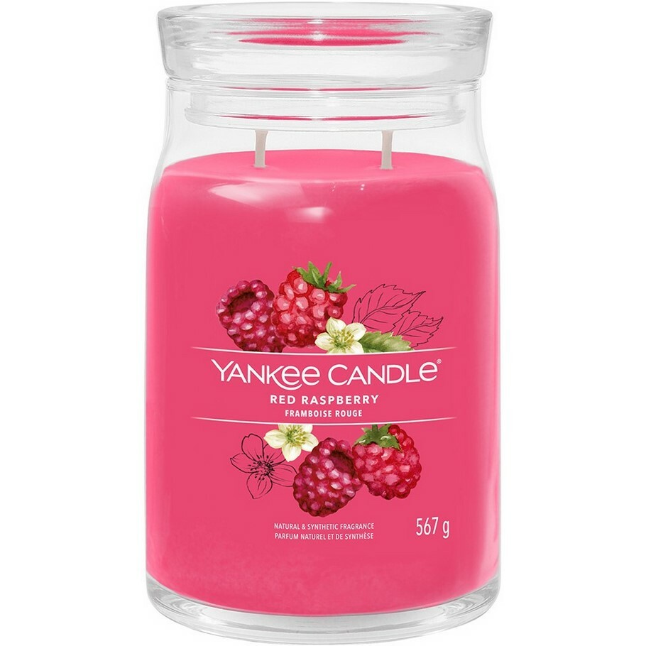 Yankee Candle Signature Red Raspberry Veľká vonnásviečka Yankee Candle Signature Red Raspberry Veľká vonnásviečka