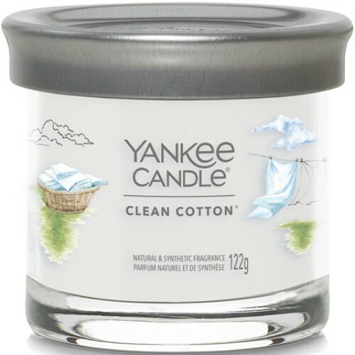 Yankee Candle vonná sviečka Signature Tumbler v skle malá Clean Cotton Yankee Candle vonná sviečka Signature Tumbler v skle malá Clean Cotton