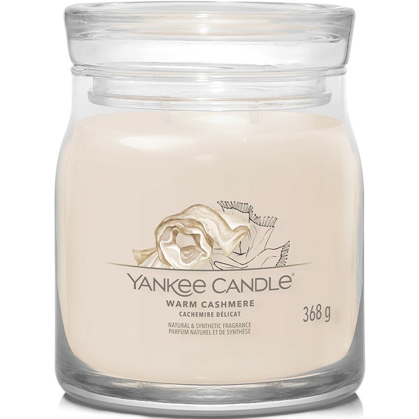 Yankee Candle vonná sviečka Signature v skle stredná Warm Cashmere Yankee Candle vonná sviečka Signature v skle stredná Warm Cashmere